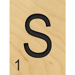 Letter S Game Tile Wall Decoration
