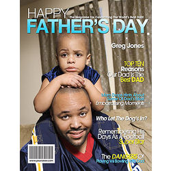 Father's Day Personalized Magazine Cover Print