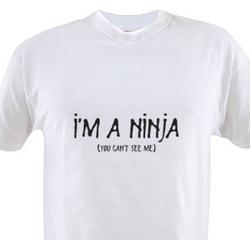 I'm A Ninja You Can't See Me T-Shirt