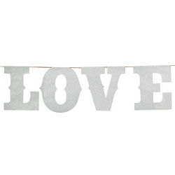 Large Glittered Love Garland Party Decoration