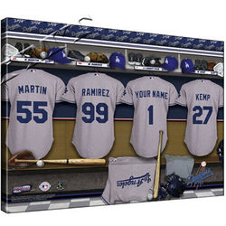 Personalized Canvas MLB National League Locker Room Print