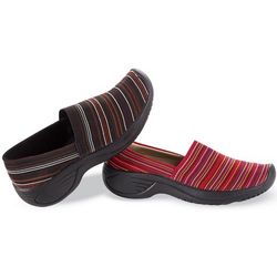 Elastic Slip-On Shoes with Stripe Pattern