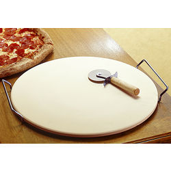 Pizza Stone and Stainless Steel Rack