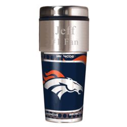 Personalized Denver Broncos Hot and Cold Tumbler