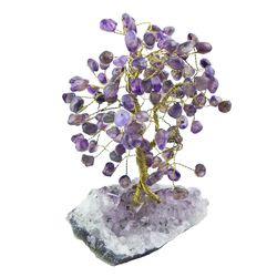 Purple Jacaranda Agate Gemstone Tree