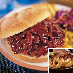 BBQ Pulled Pork and Potato Wedges
