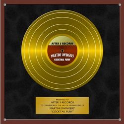 Personalized Gold Record Metal Sign
