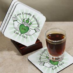 Personalized Claddaugh Coaster Set