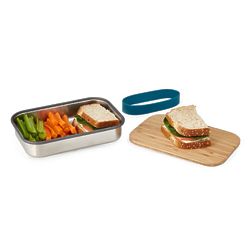 Lunch Box with Cutting Board Lid