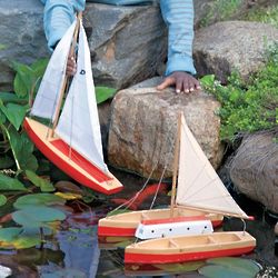 Spruce Wood Toy Boat