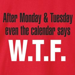 After Monday and Tuesday WTF T-Shirt