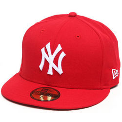 Men's New York Yankees Red Basic Fitted Cap