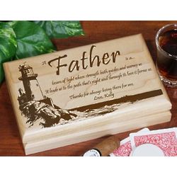 Lighting The Way Personalized Father Valet Box