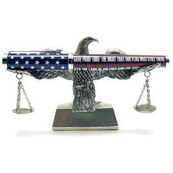 Legal Eagle Pen Holder with Scales
