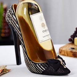 Sequin and Stone Shoe Wine Holder