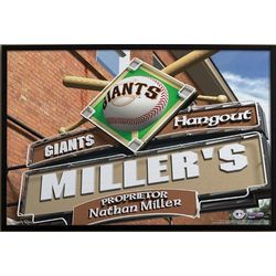 Personalized San Francisco Giants MLB Baseball Pub Sign