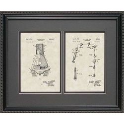 Space Capsule Patent Art Wall Hanging