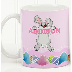 Kid's Personalized Easter Bunny Love Large Coffee Mug