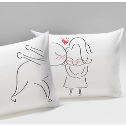 A Big Kiss Couple Pillowcase Set