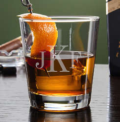 Classic Monogram Engraved Cocktail Glass