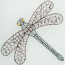 Wire Dragonfly Sculpture