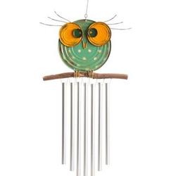 Recycled Metal Owl Wind Chime