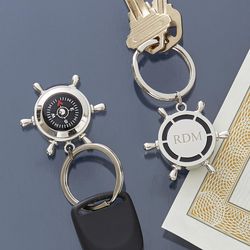 Personalized Compass Journey Keychain
