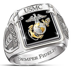 Men's US Marines Stainless Steel Ring