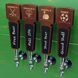 Sports Bar Custom Beer Tap Handle with Chalkboard Front