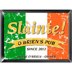 Personalized Pride of the Irish Pub Sign Framed Print