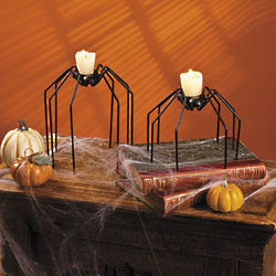 Metal Spider Candle Holders