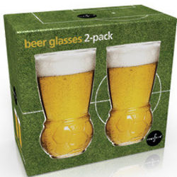 Soccer Beer Glass Set