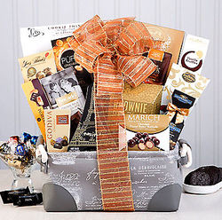 Milk and Dark Chocolate Treasures Gift Basket