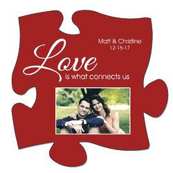 Personalized Love Connects Puzzle Wall Plaque