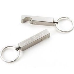 Personalized Stainless Steel Keychain & Bottle Opener