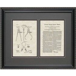 Calipers Patent Art Wall Hanging