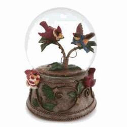Chatting Cardinals Musical Water Snow Globe