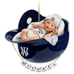 New York Yankees Personalized Baby's First Christmas Ornament