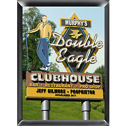 Personalized Marquee Double Eagle Traditional Golf Sign