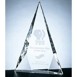 Triangle Crystal Plaque Award