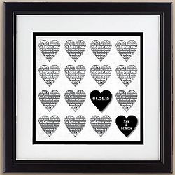 Personalized Two Hearts as One Print