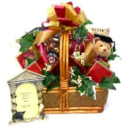 Graduate's Large Snacks, Sweets, and Teddy Bear Gift Basket