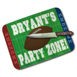 Football Party Zone Personalized Cutting Board