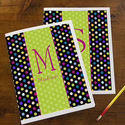 Polka Dots for Her Personalized Folders