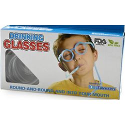 Kid's Wearable Glasses Drinking Straw