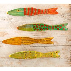 Recycled Wooden Fish Wall Art