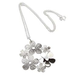 Sterling Silver Floral Harmony Necklace