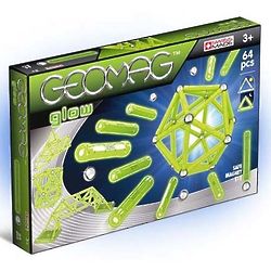 Geomag 64-Piece Glow Collection Magnetic Construction Set