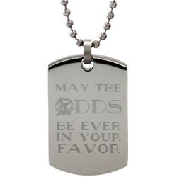 May The Odds Be Ever In Your Favor Hunger Games Dog Tag