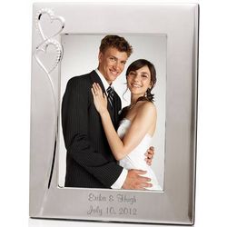Personalized Wedding Romance 8x10 Silver Picture Frame
